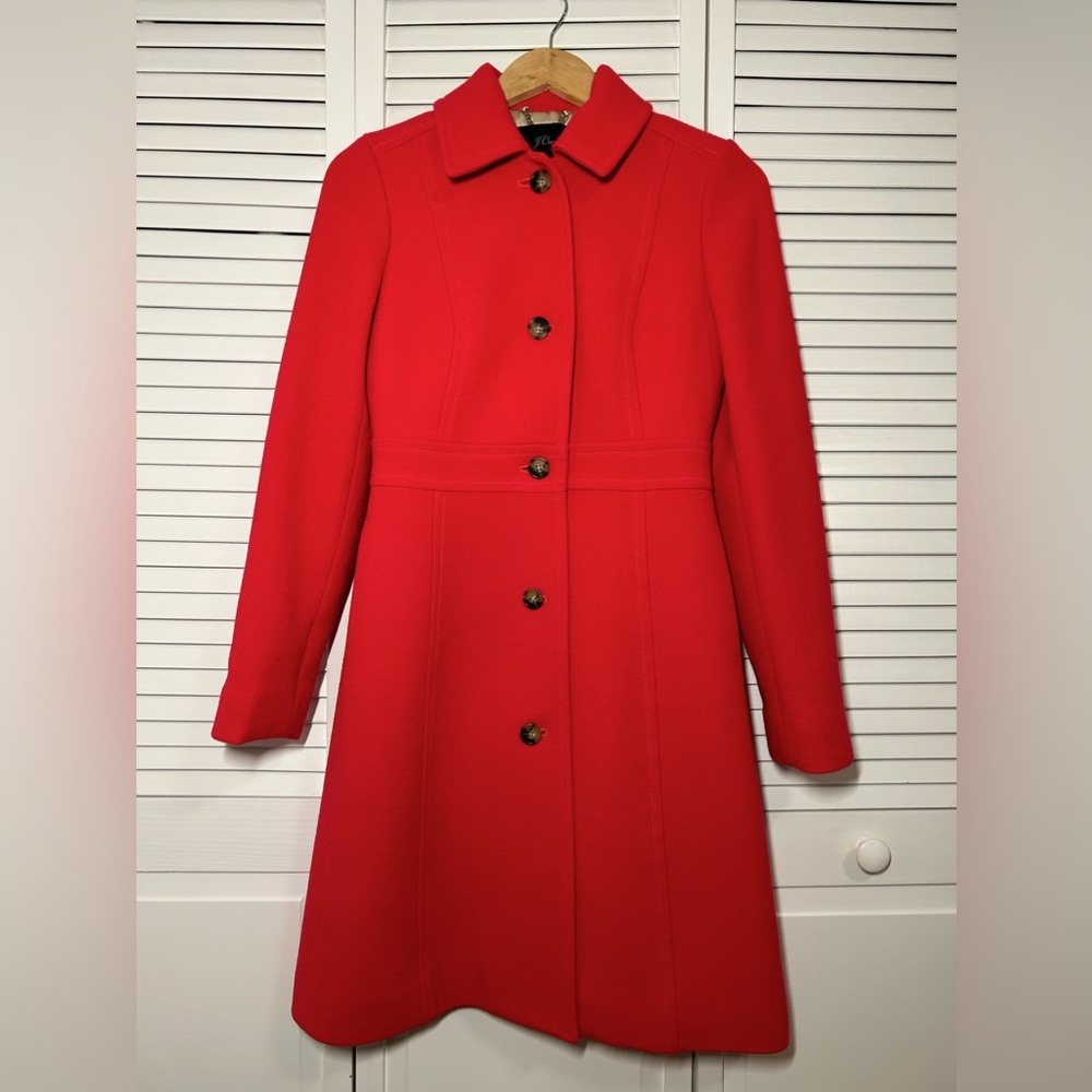 J. Crew Classic Lady Day in Doublecloth Wool Thinsulate Coat